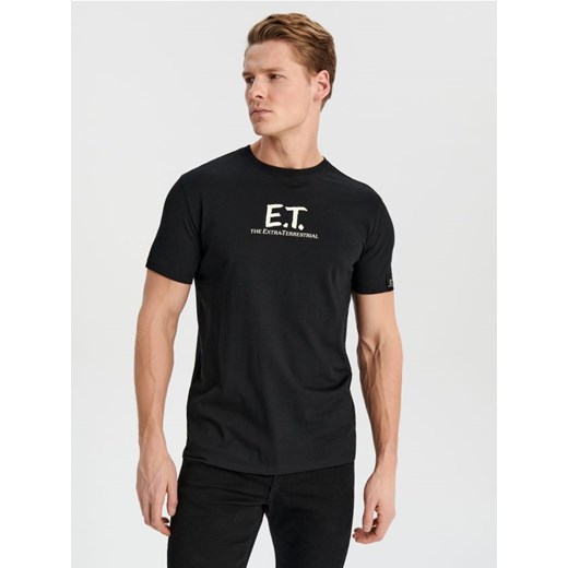 Sinsay - Koszulka E.T - czarny ze sklepu Sinsay w kategorii T-shirty męskie - zdjęcie 169863836