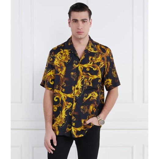 Koszula męska Versace Jeans z krótkimi rękawami w nadruki