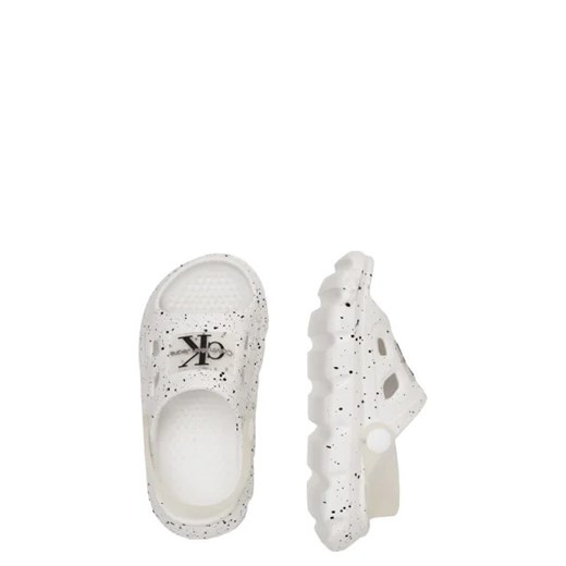 Sandały dziecięce Calvin Klein białe na lato z tworzywa sztucznego na rzepy 