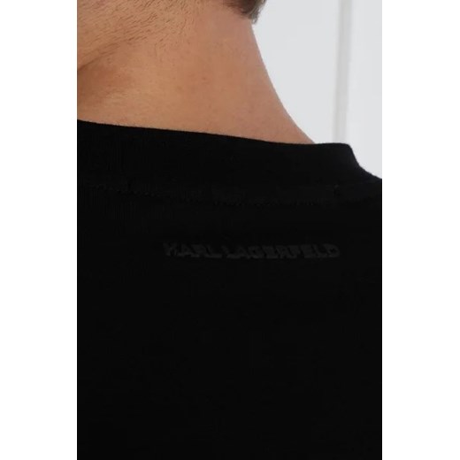 T-shirt męski czarny Karl Lagerfeld młodzieżowy 