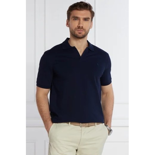 T-shirt męski Polo Ralph Lauren niebieski z krótkim rękawem na wiosnę 