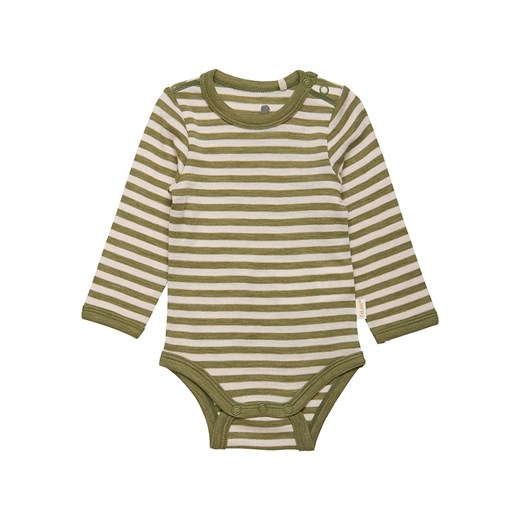CeLaVi Wełniane body w kolorze oliwkowo-kremowym ze sklepu Limango Polska w kategorii Body niemowlęce - zdjęcie 169869679