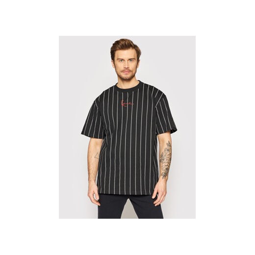 Karl Kani T-Shirt Signature Pinstripe 6030153 Czarny Regular Fit ze sklepu MODIVO w kategorii T-shirty męskie - zdjęcie 169870675