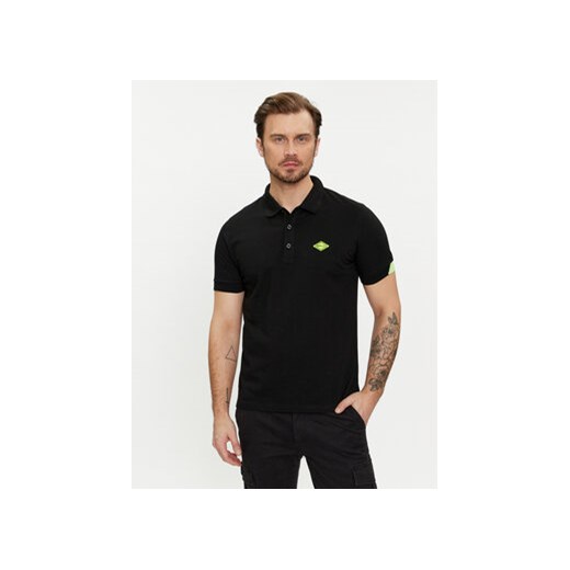 Replay Polo M3540A.000.20623 Czarny Regular Fit ze sklepu MODIVO w kategorii T-shirty męskie - zdjęcie 169870866