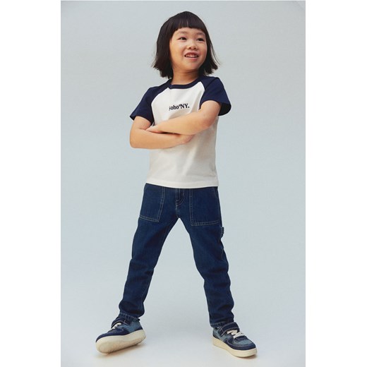H & M - T-shirt z reglanowym rękawem i motywem - Niebieski ze sklepu H&M w kategorii T-shirty chłopięce - zdjęcie 169871757