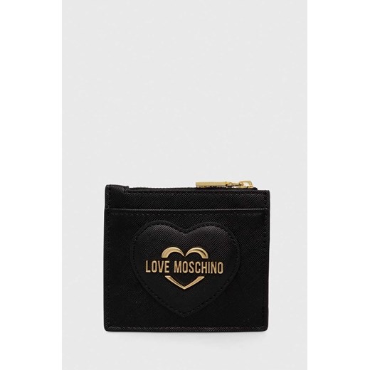 Love Moschino portfel damski kolor czarny ze sklepu ANSWEAR.com w kategorii Portfele damskie - zdjęcie 169872438