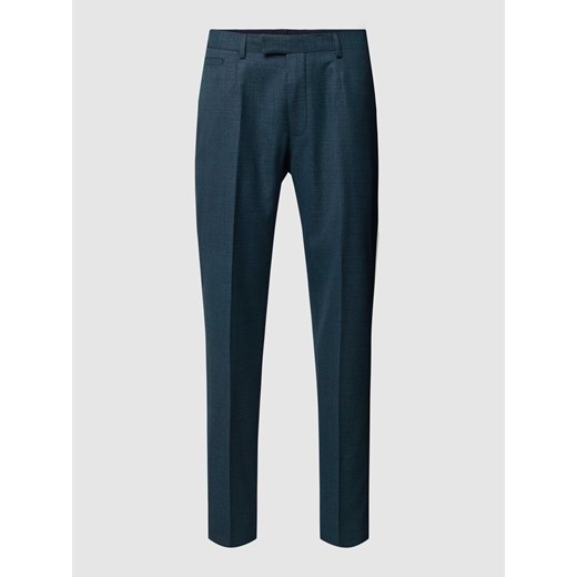 Spodnie do garnituru o kroju slim fit z efektem melanżu model ‘Kynd’ ze sklepu Peek&Cloppenburg  w kategorii Spodnie męskie - zdjęcie 169873666