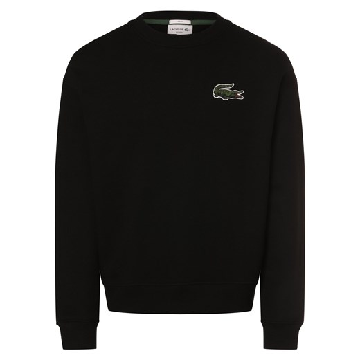 Lacoste Bluza z aplikacją z logo Mężczyźni Bawełna czarny jednolity ze sklepu vangraaf w kategorii Bluzy męskie - zdjęcie 169875777