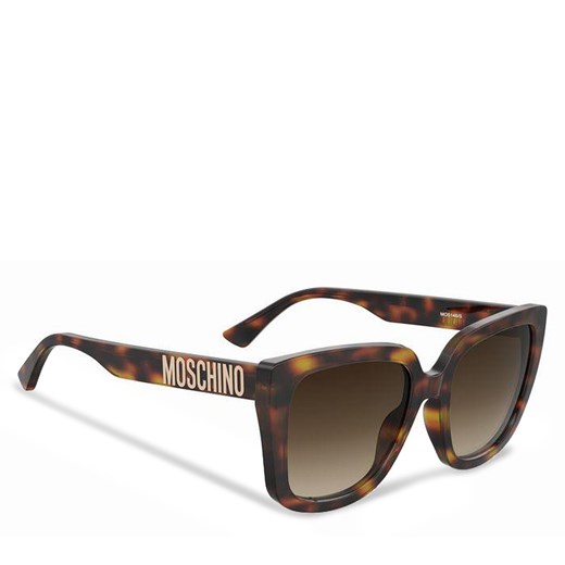 Okulary przeciwsłoneczne MOSCHINO MOS146/S 205664 05L55HA Czarny ze sklepu eobuwie.pl w kategorii Okulary przeciwsłoneczne damskie - zdjęcie 169876305