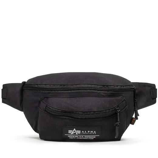 Saszetka nerka Alpha Industries Big Alpha Waist Bag 126909 Black 03 ze sklepu eobuwie.pl w kategorii Nerki - zdjęcie 169876498