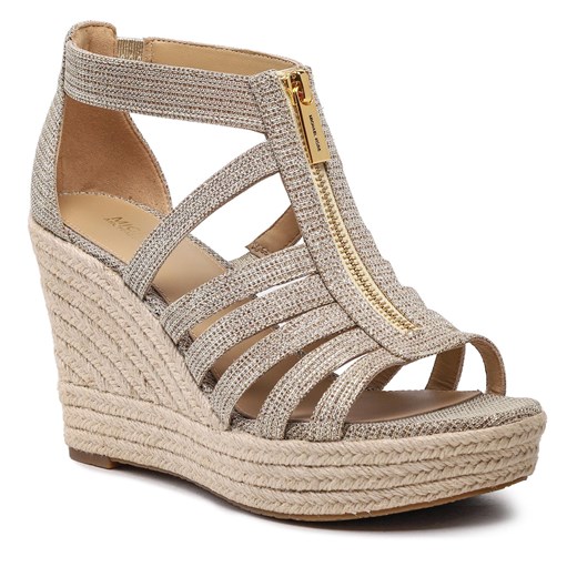Espadryle MICHAEL Michael Kors Bradley Wedge 40S3BYMS3D Pale Gold Michael Michael Kors 39 promocyjna cena eobuwie.pl