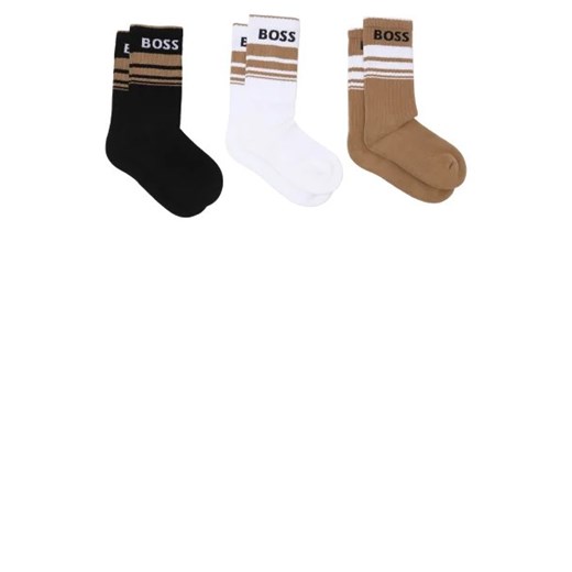 BOSS BLACK Skarpety 3-pack 3P QS Rib Stripe CC 43-46 Gomez Fashion Store