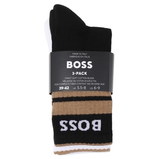 BOSS BLACK Skarpety 3-pack 3P QS Rib Stripe CC 43-46 Gomez Fashion Store