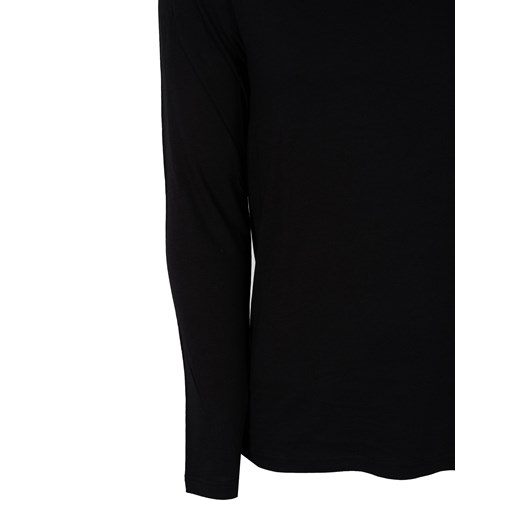T-shirt męski Emporio Armani na wiosnę czarny casual z długim rękawem 