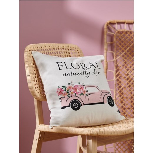 Sinsay - Poszewka na poduszkę - różowy ze sklepu Sinsay w kategorii Poszewki na poduszki - zdjęcie 169878608