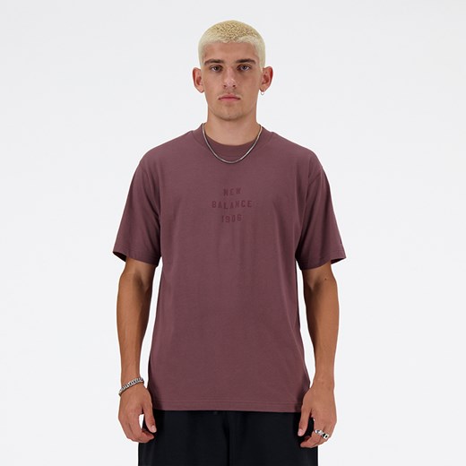 Koszulka męska New Balance MT41519LIE – bordowa ze sklepu New Balance Poland w kategorii T-shirty męskie - zdjęcie 169879169