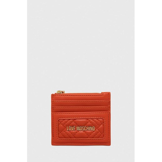 Love Moschino portfel damski kolor pomarańczowy ze sklepu ANSWEAR.com w kategorii Portfele damskie - zdjęcie 169880005