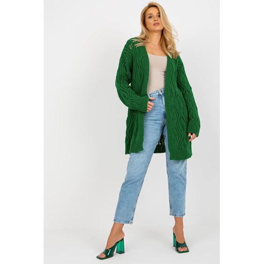 Zielony
damski ażurowy kardigan bez zapięcia ze sklepu 5.10.15 w kategorii Swetry damskie - zdjęcie 169880167