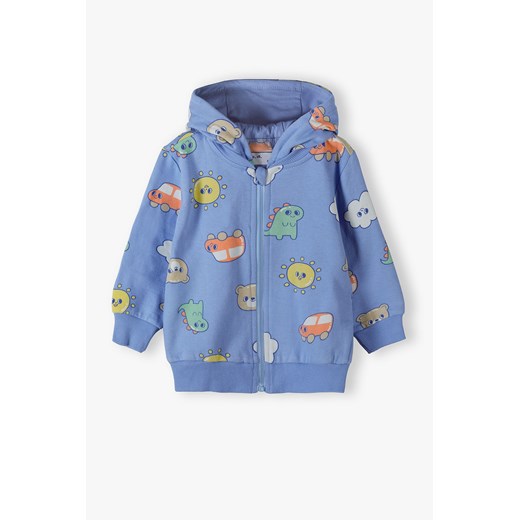Bluza niemowlęca z kapturem - kolorowe nadruki - 5.10.15. ze sklepu 5.10.15 w kategorii Bluzy i swetry - zdjęcie 169880179
