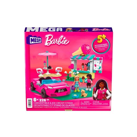 Klocki Barbie Mega Kabriolet i stoisko Barbie one size 5.10.15
