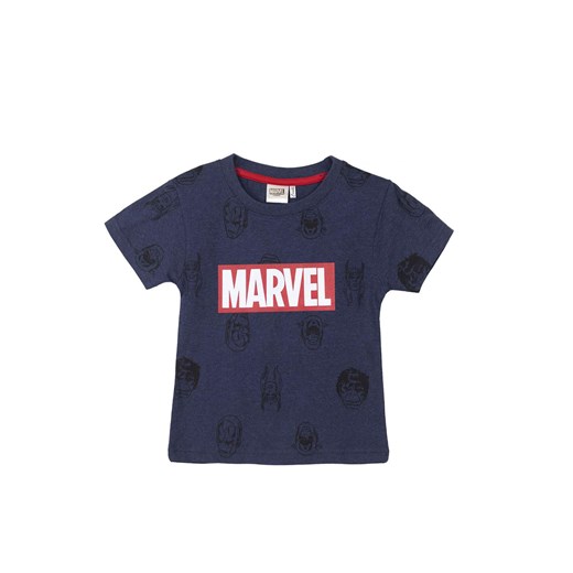 Granatowa koszulka chłopięca Marvel ze sklepu 5.10.15 w kategorii T-shirty chłopięce - zdjęcie 169880415