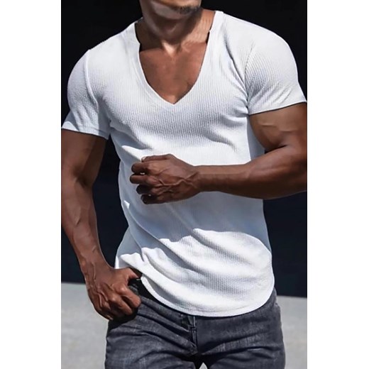 T-shirt LERONLI WHITE ze sklepu Ivet Shop w kategorii T-shirty męskie - zdjęcie 169882175