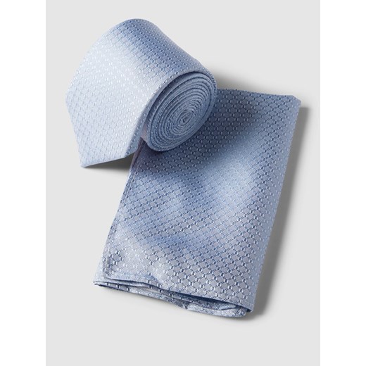 Krawat i poszetka z jedwabiu w zestawie ze sklepu Peek&Cloppenburg  w kategorii Krawaty - zdjęcie 169882287