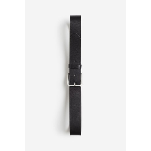 H & M - Skórzany pasek - Czarny ze sklepu H&M w kategorii Paski męskie - zdjęcie 169882667