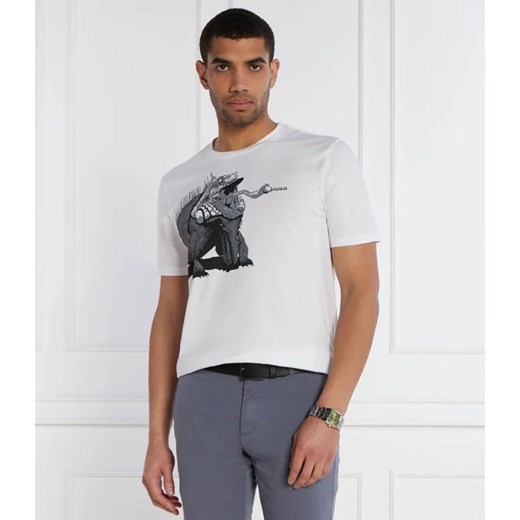 HUGO T-shirt Dibeach | Regular Fit ze sklepu Gomez Fashion Store w kategorii T-shirty męskie - zdjęcie 169882887