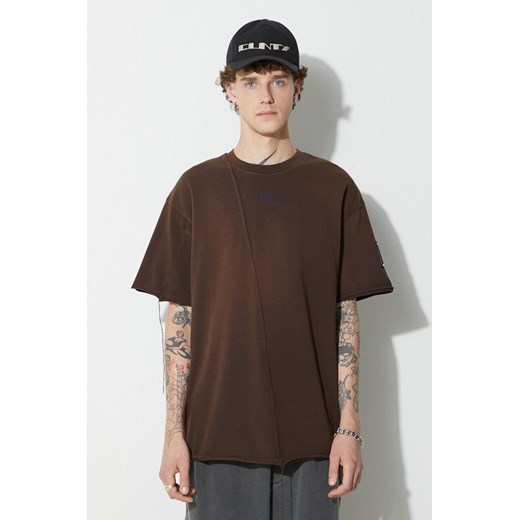 A-COLD-WALL* t-shirt bawełniany SHIRAGA T-SHIRT kolor brązowy gładki ACWMTS158B A-cold-wall* M ANSWEAR.com