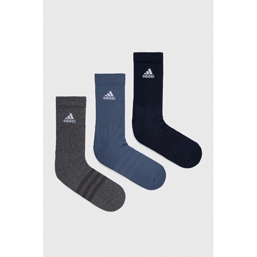 adidas skarpetki 3-pack C SPW CRW 3P kolor niebieski IP2634 ze sklepu ANSWEAR.com w kategorii Skarpetki damskie - zdjęcie 169883706