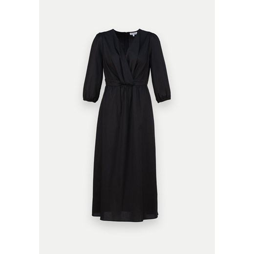 Czarna bawełniana sukienka z drapowaniem Molton 44 Molton