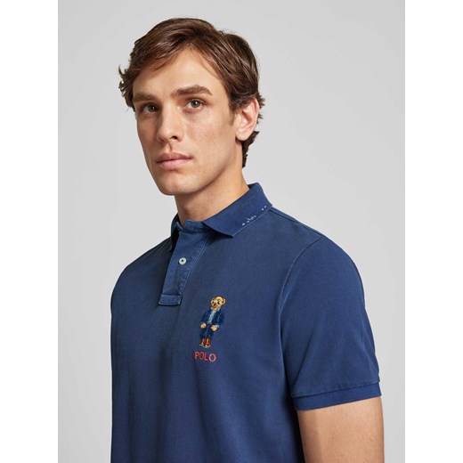 Koszulka polo o kroju custom slim fit z wyhaftowanym logo Polo Ralph Lauren S Peek&Cloppenburg 