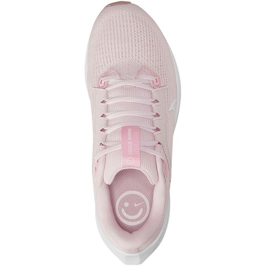 Buty sportowe damskie Nike do biegania zoom z tkaniny różowe płaskie 