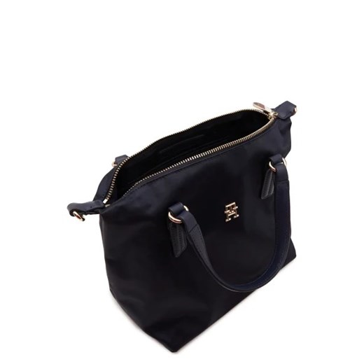 Shopper bag czarna Tommy Hilfiger na ramię matowa 