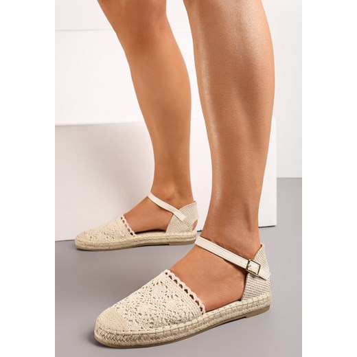 Beżowe Espadryle Laifa ze sklepu born2be.pl w kategorii Espadryle damskie - zdjęcie 169891658