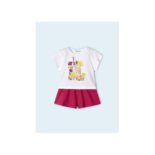 Mayoral Komplet t-shirt i spodenki 3213 Kolorowy Regular Fit ze sklepu MODIVO w kategorii Komplety dziewczęce - zdjęcie 169895497
