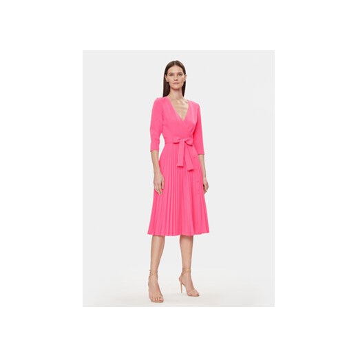Nissa Sukienka koktajlowa RZ14832 Różowy Regular Fit ze sklepu MODIVO w kategorii Sukienki - zdjęcie 169895985