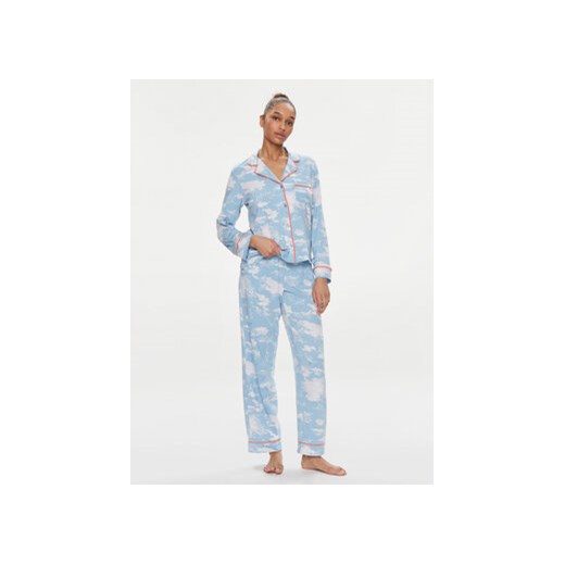 DKNY Piżama YI80003 Niebieski Regular Fit ze sklepu MODIVO w kategorii Piżamy damskie - zdjęcie 169896087