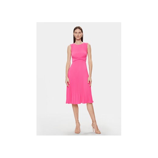 Nissa Sukienka koktajlowa RZ14841 Różowy Slim Fit ze sklepu MODIVO w kategorii Sukienki - zdjęcie 169896167