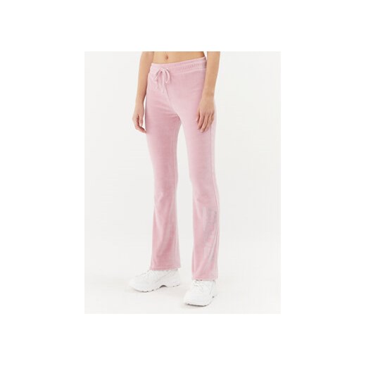 2005 Spodnie dresowe Velour Sweats Różowy Straight Fit ze sklepu MODIVO w kategorii Spodnie damskie - zdjęcie 169896266