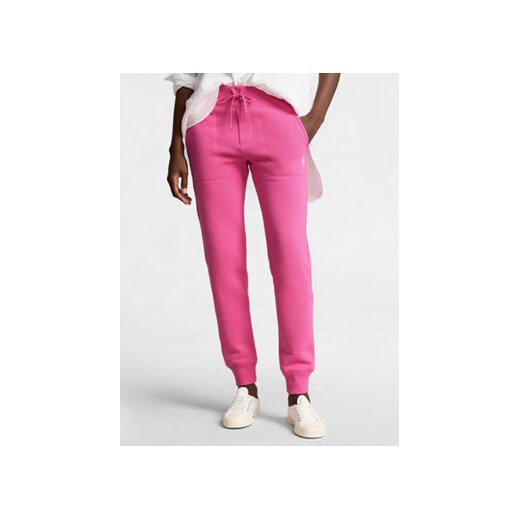 Polo Ralph Lauren Spodnie dresowe Mari 211839386032 Różowy Relaxed Fit ze sklepu MODIVO w kategorii Spodnie damskie - zdjęcie 169896327