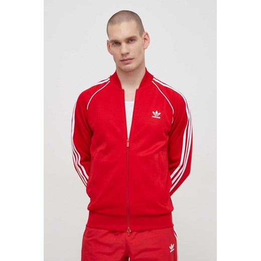 adidas Originals bluza męska kolor czerwony z aplikacją ze sklepu ANSWEAR.com w kategorii Bluzy męskie - zdjęcie 169904057