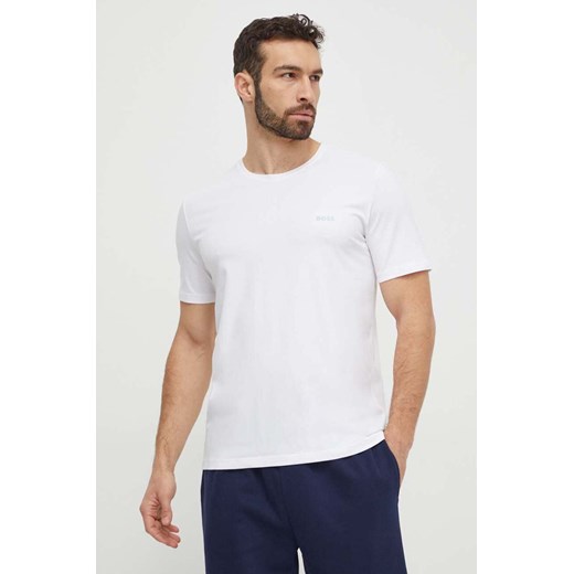 BOSS t-shirt lounge kolor biały melanżowy ze sklepu ANSWEAR.com w kategorii T-shirty męskie - zdjęcie 169904295