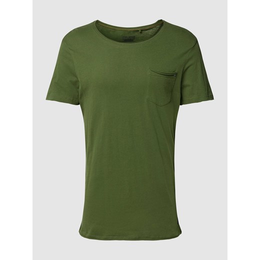 T-shirt z kieszenią na piersi model ‘NOEL’ M Peek&Cloppenburg 