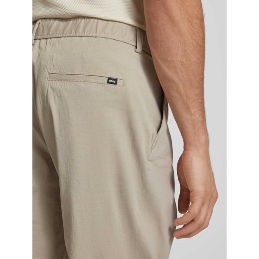Spodnie o kroju regular fit z mieszanki lnu z zakładkami w pasie model ‘Perin’ 98 Peek&Cloppenburg 