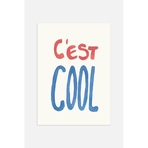 H & M - C'est Cool Plakat - Niebieski ze sklepu H&M w kategorii Plakaty - zdjęcie 169907575