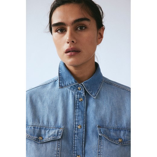 H & M - Koszula dżinsowa - Niebieski ze sklepu H&M w kategorii Koszule damskie - zdjęcie 169907578