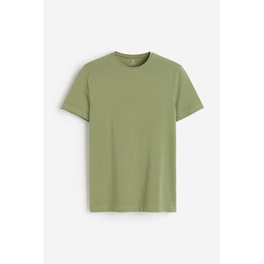 H & M - T-shirt Slim Fit - Zielony H & M XS H&M