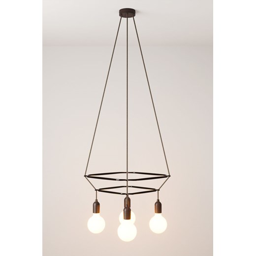 H & M - Cage 4-fall Lamp With Light Bulbs - Czarny H & M One Size H&M